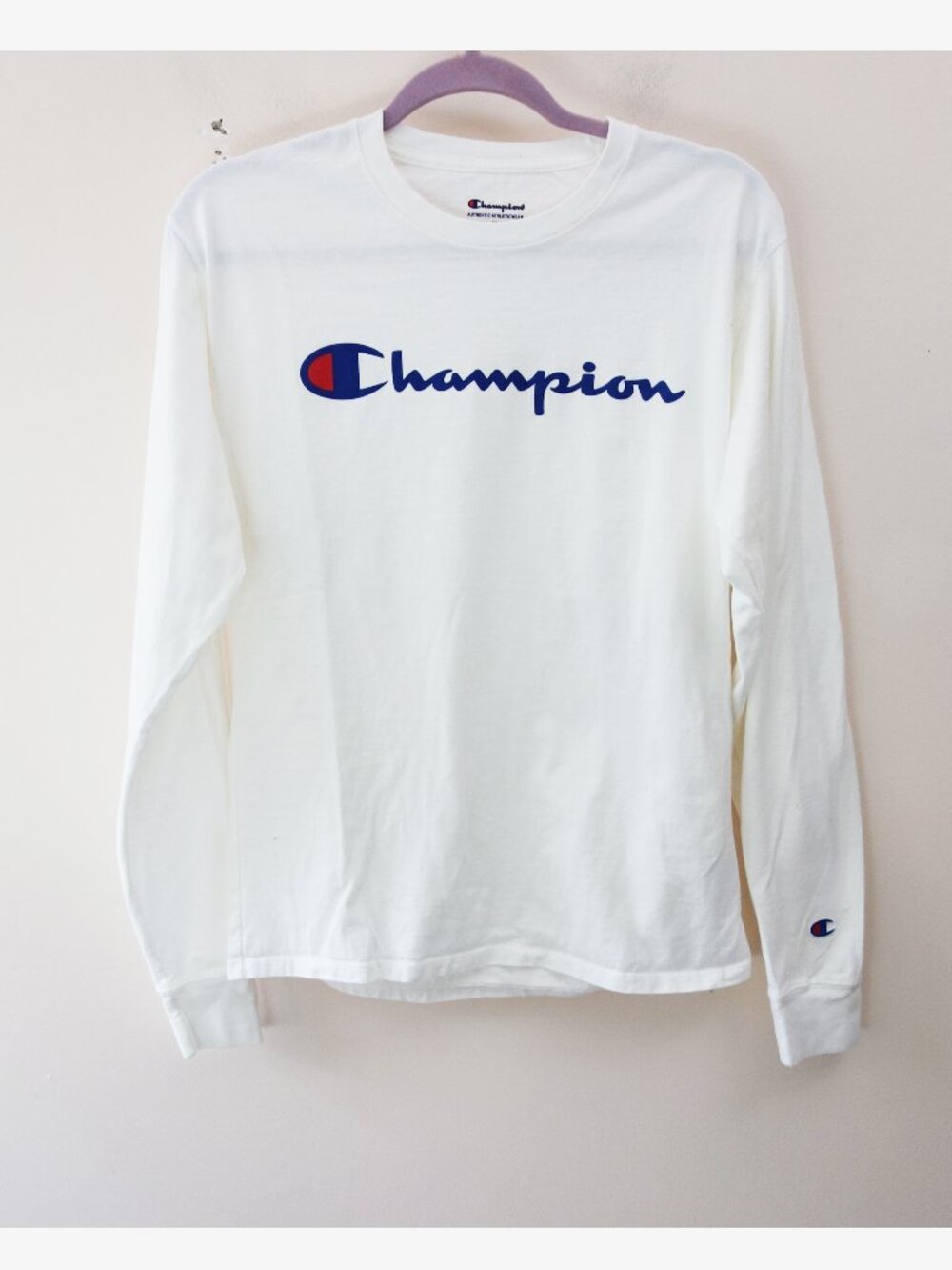 Champion Women's Long-Sleeve Tee T-Shirt 100% Cotton (M) NWOT!